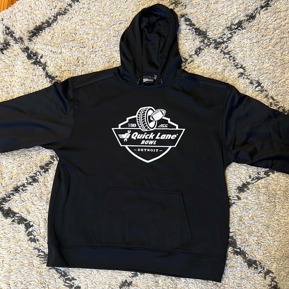 Black BIG 10 Detroit lane bowl game sweatshirt XL